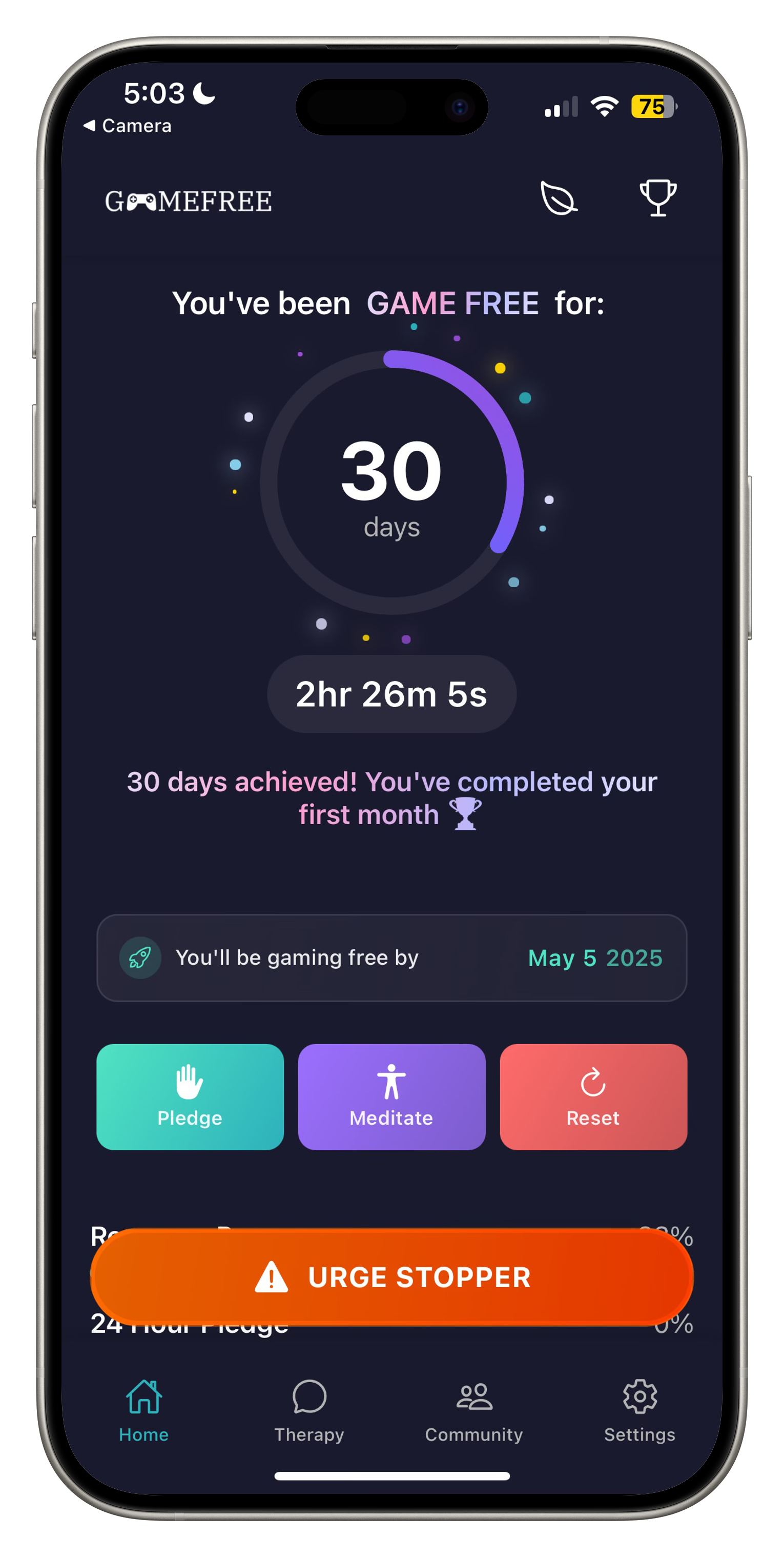 GAMEFREE App Interface